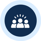 Group icon with three people silhouettes.